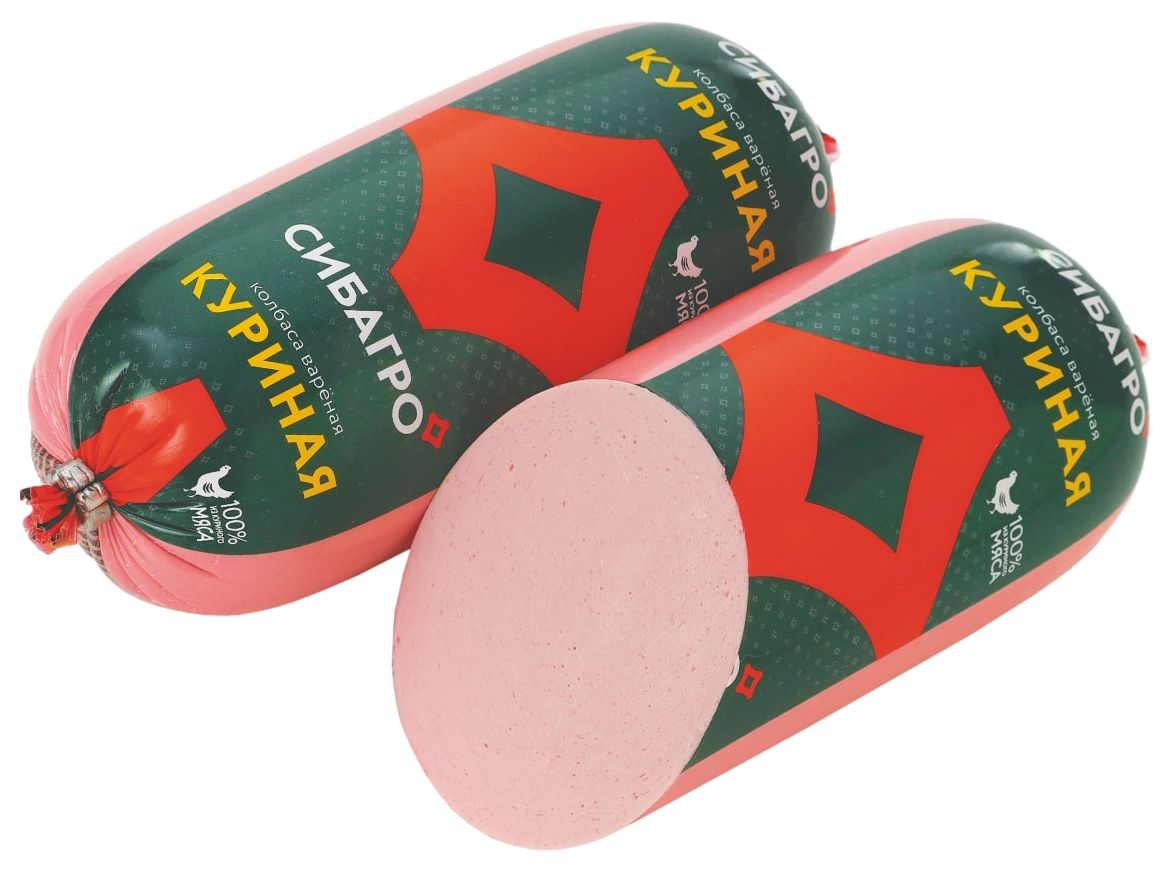 Колбаса СИБАГРО куриная вареная 450г