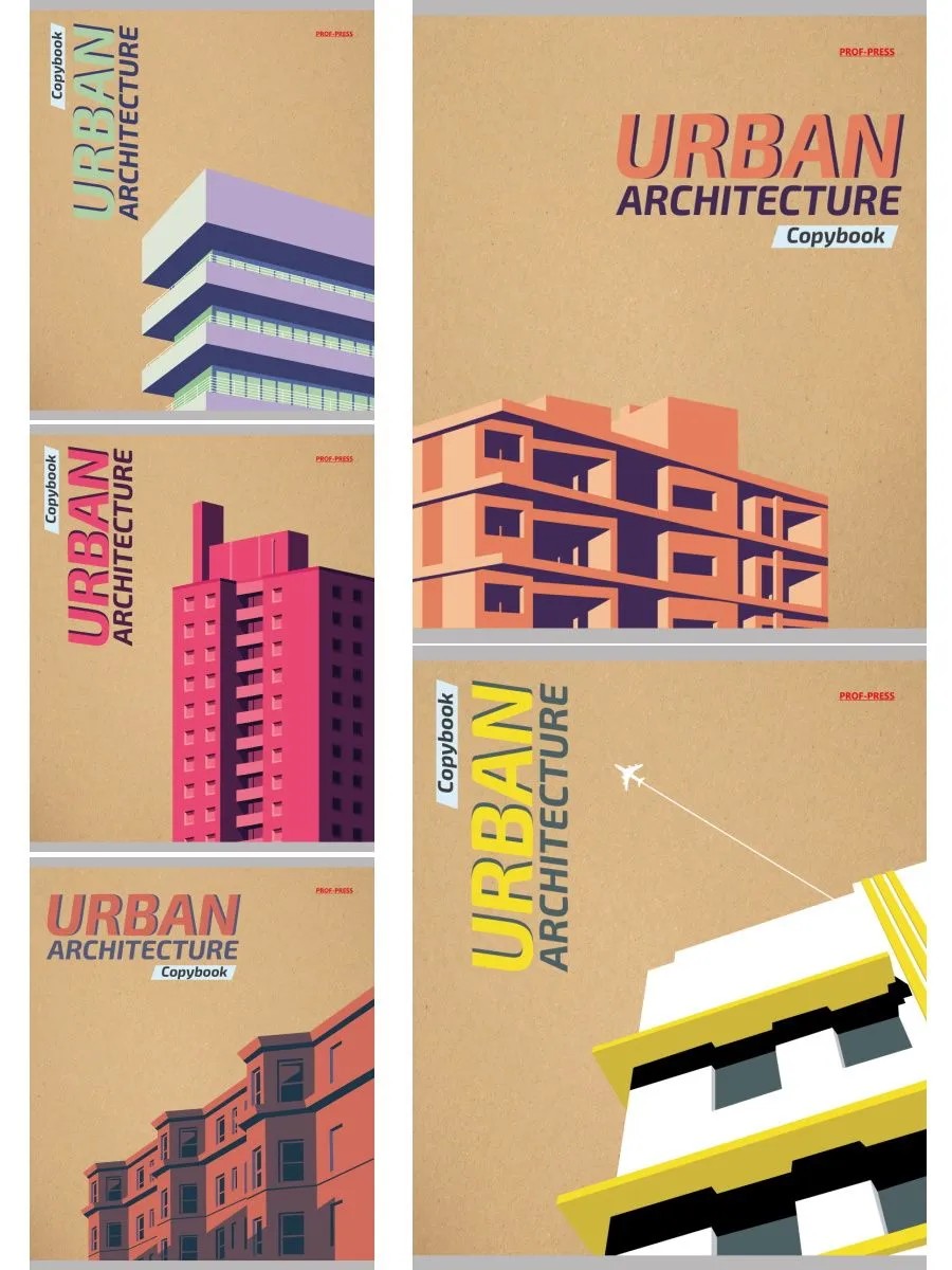 Тетрадь ПРОФ-ПРЕСС Микс А5 клетка 48л