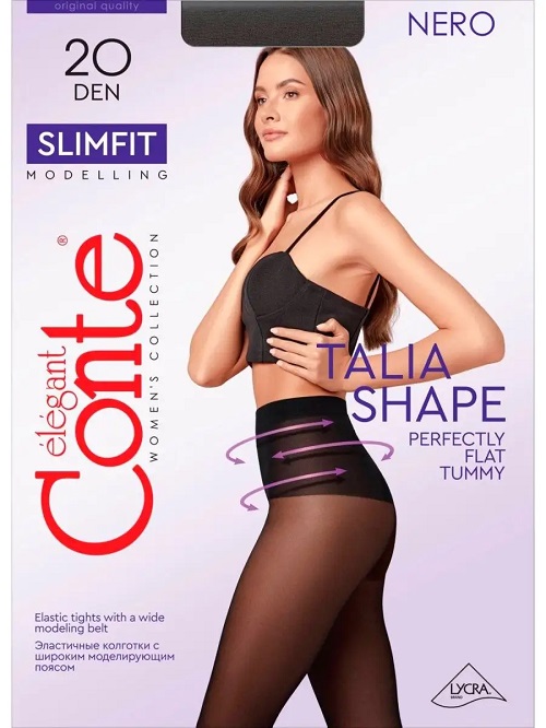 Колготки КОНТЕ Слимфит 40ден неро 4