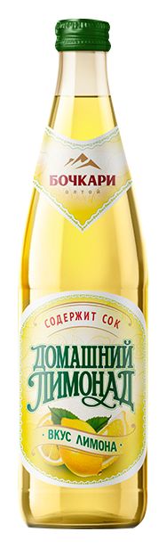 Газ.напиток БОЧКАРИ Домашний лимонад лимонный ст/б 0.45л