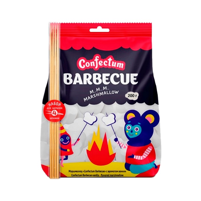 Маршмеллоу КОНФЕКТУМ Барбекю с ароматом ванили 200г