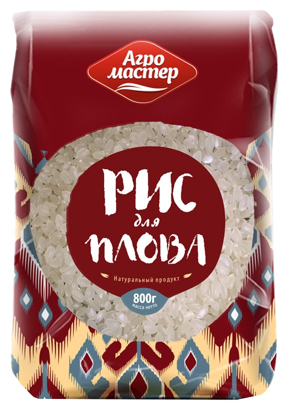 Рис АГРОМАСТЕР круглозерный для плова м/у 800г