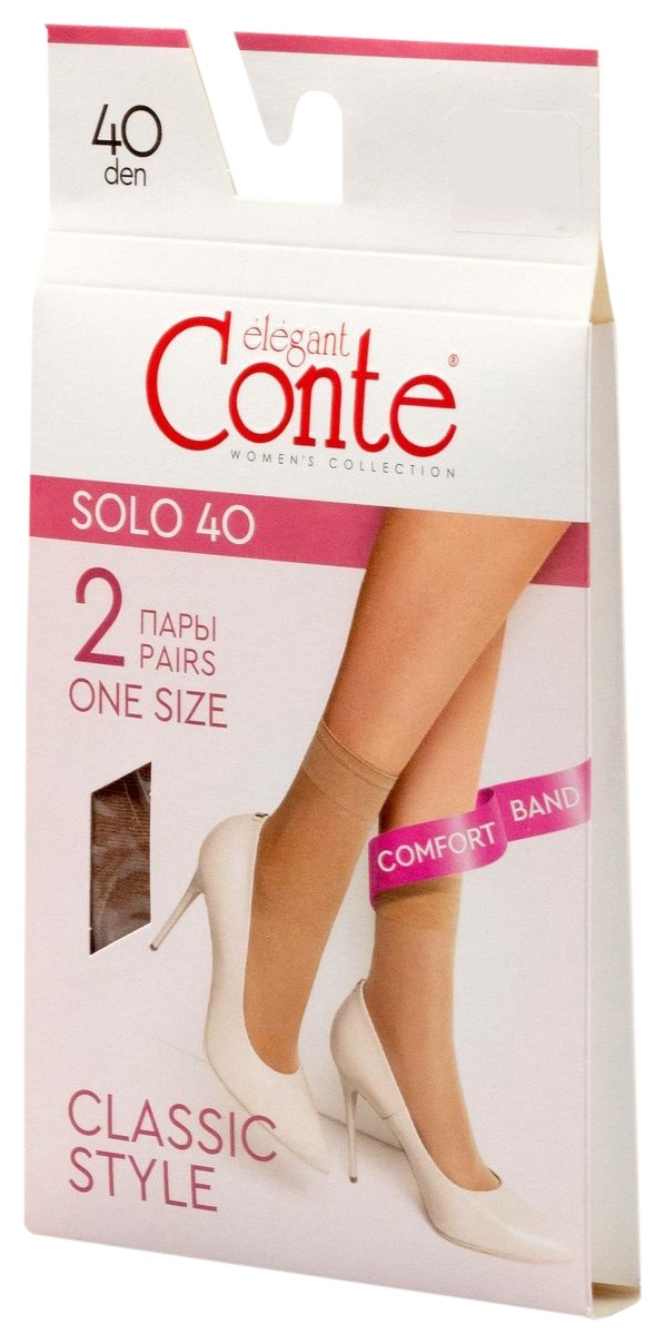 Носки КОНТЕ Соло 40ден бронза 2 пары