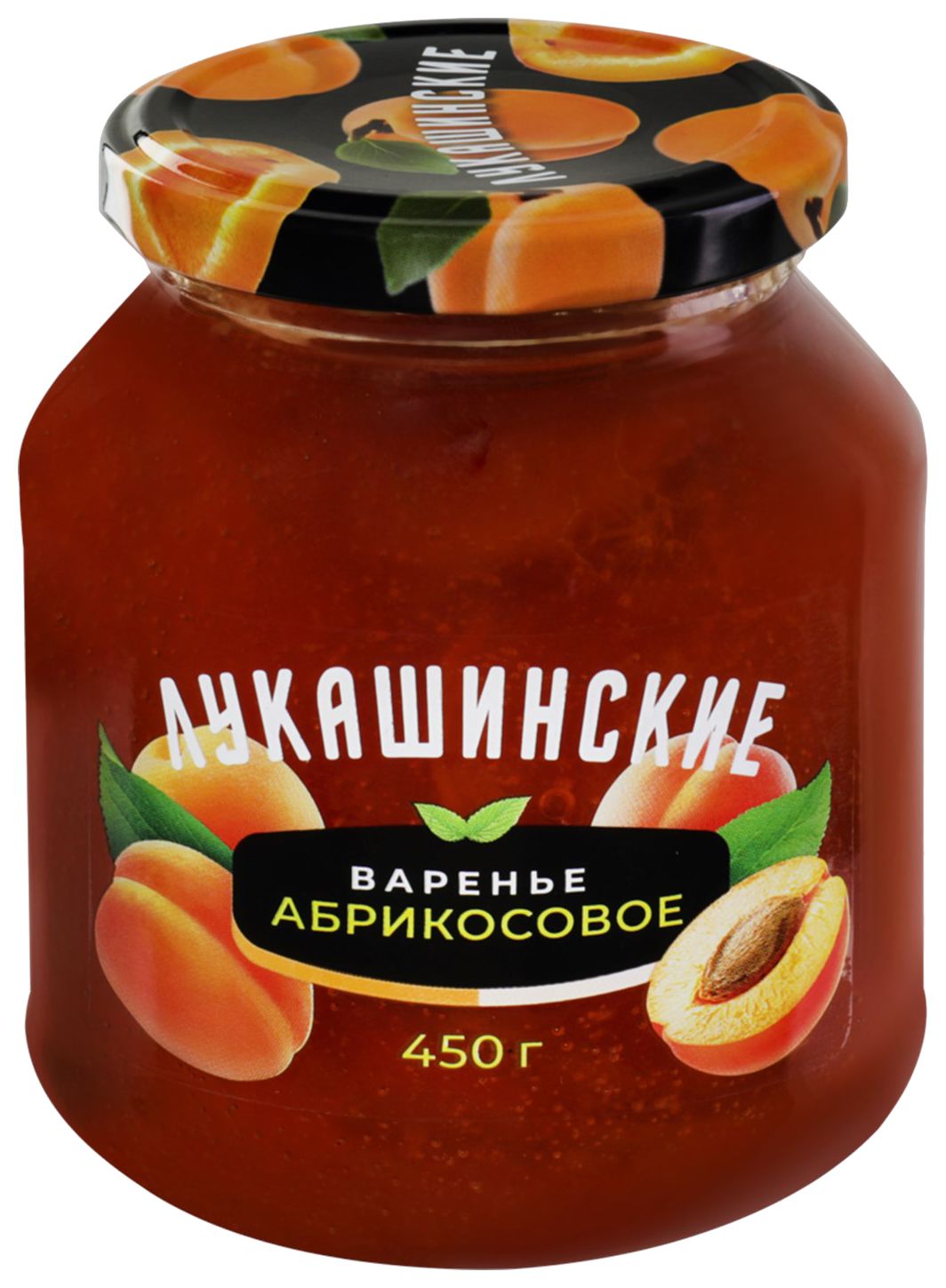 Варенье ЛУКАШИНСКИЕ абрикосовое ст/б 450г