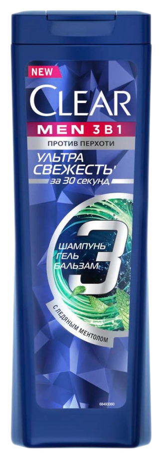 Шампунь КЛИАР Ультра свежесть 3в1 400мл