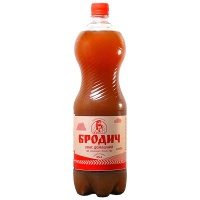 Квас БРОДИЧ Домашний пэт 1.5л