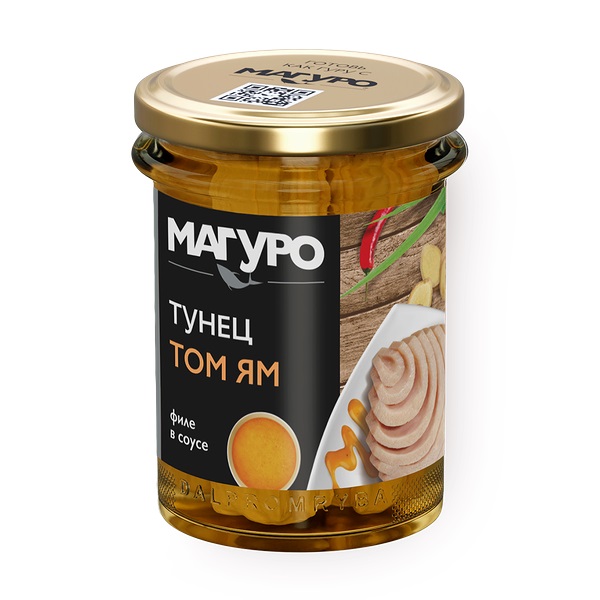 Тунец МАГУРО Том Ям филе в соусе ст/б 200г