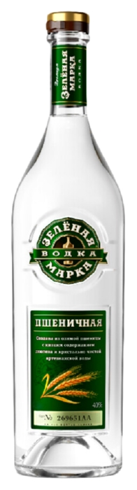 Водка ЗЕЛЕНАЯ МАРКА Пшеничная 40% ст/б 0.25л