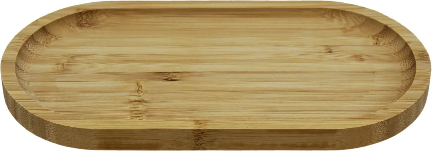 Блюдо для сервировки 25*12*1.5см овальной бамбук арт.35717-19