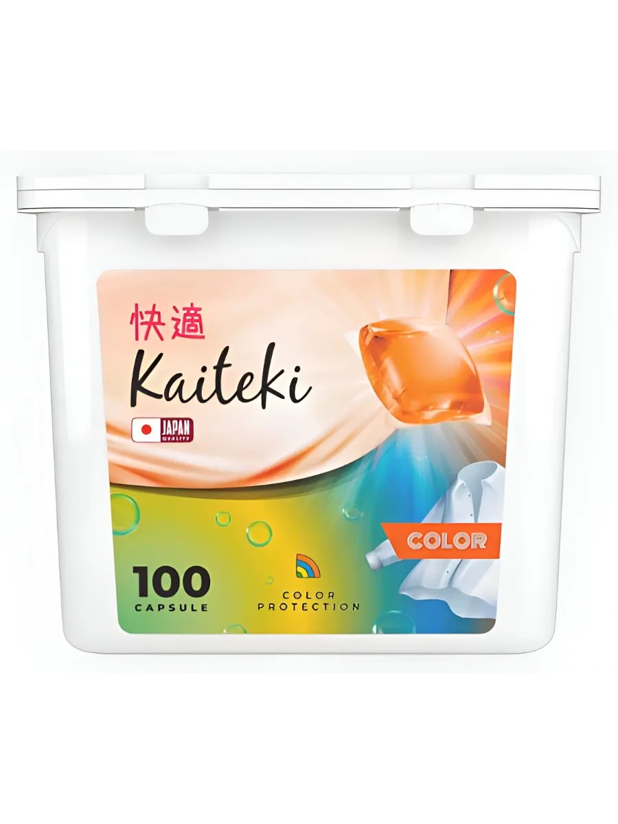 Капсулы для стирки КАЙТЕКИ 3в1 Жасмин и Ваниль 100шт