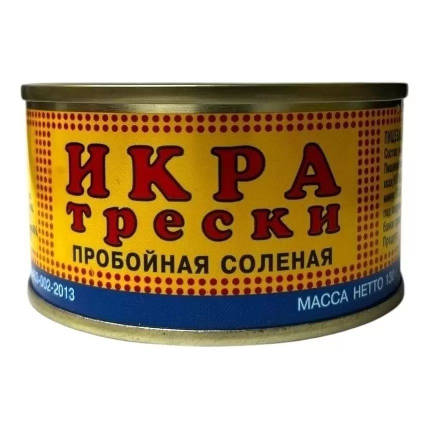 Икра трески НЕВОД ж/б 130г