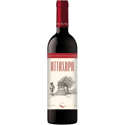Вино АШАМТА Аттахара красное п/сл 10-12% ст/б 0.7л