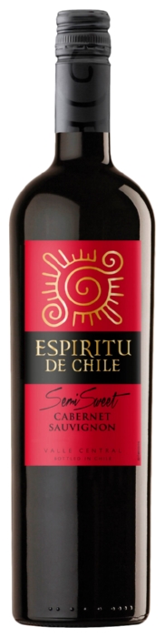 Вино ЕСПИРИТУ де ЧИЛИ Каберне Совиньон красное п/сл 10-15% ст/б 0.75л