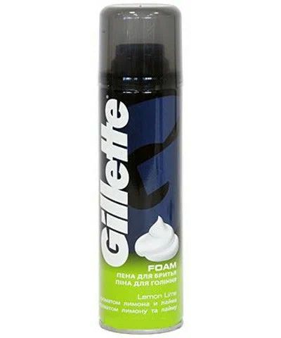 Пена для бритья ЖИЛЛЕТ с ароматом лимона и лайма 200мл