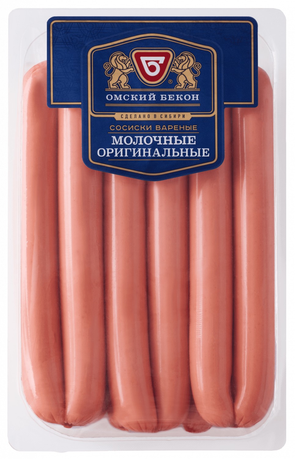 Сосиски ОМСКИЙ БЕКОН молочные Оригинальные 300г