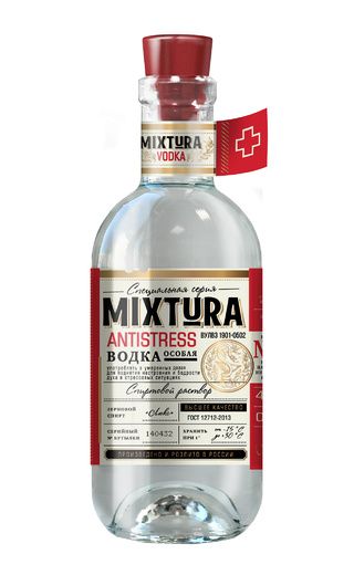 Водка МИКСТУРА АНТИСТРЕСС особая 40% ст/б 0.5л