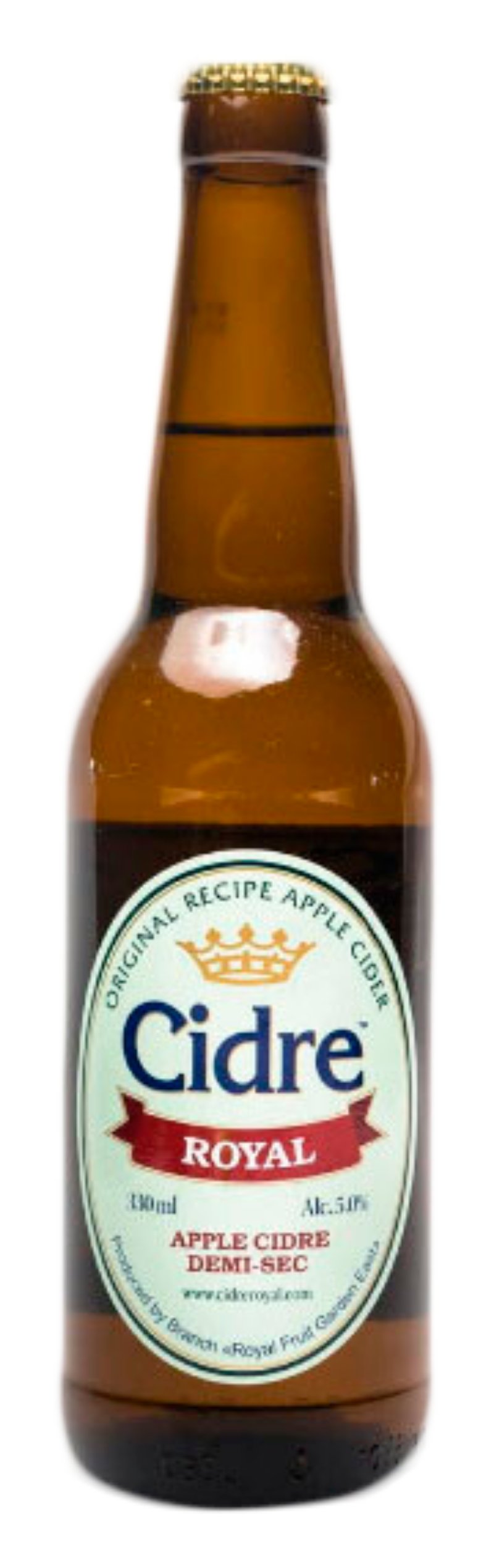 Сидр РОЯЛ ФРУТ Яблочный п/сух 5% ст/б 0.33л