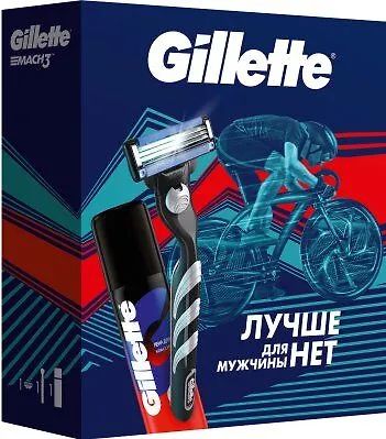 ПН ЖИЛЛЕТ Мак3 Бритва c 1 cменной кассетой+пена для бритья классическая 50мл