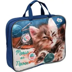 Папка с ручками АТТОМИКС Мяу А4 текстиль