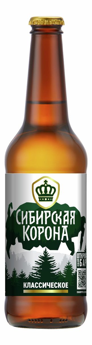 Пиво СИБИРСКАЯ КОРОНА Классическое 5.3% ст/б 0.45л