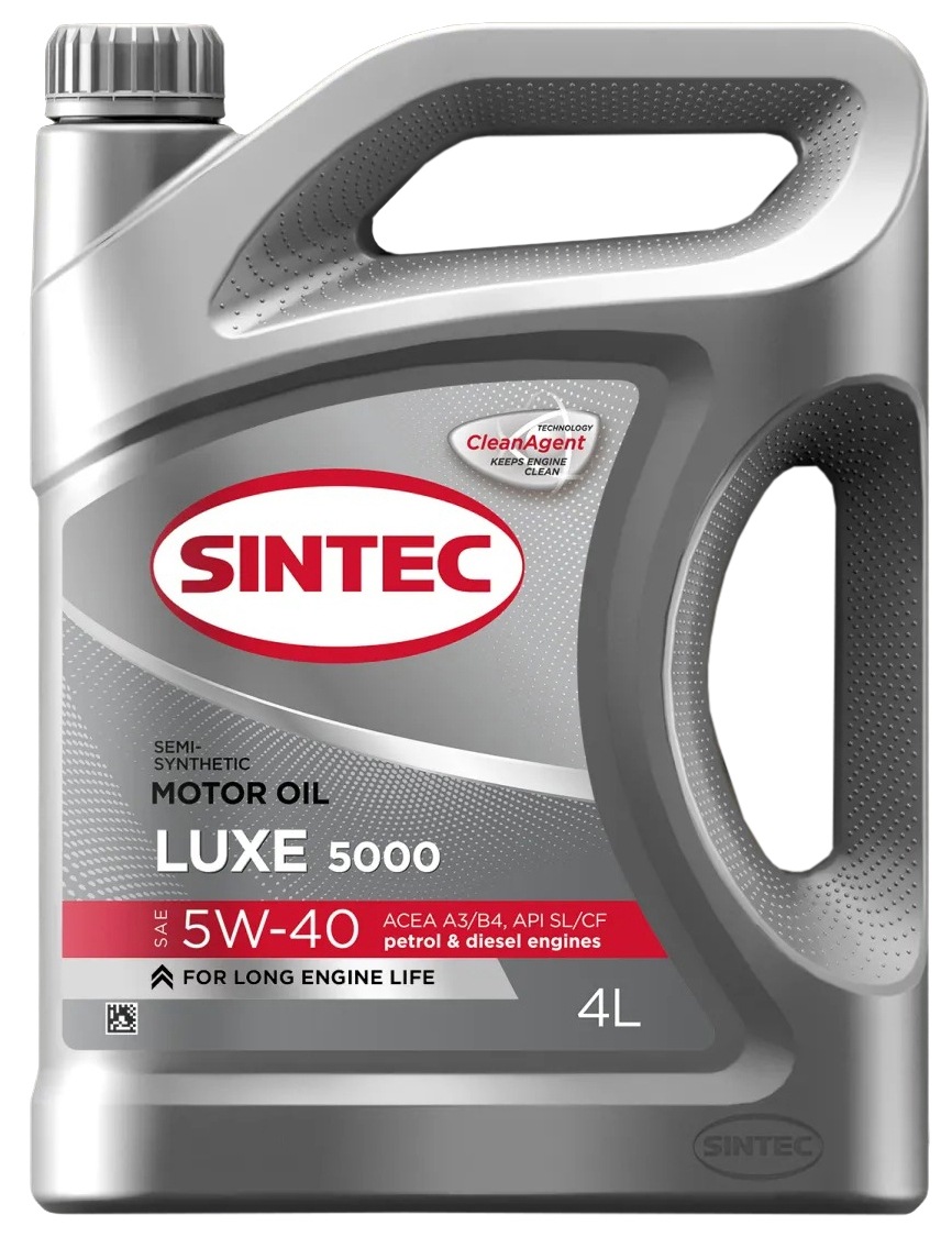 Масло СИНТЕК Люкс SAE 5W-40 API SL/CF 4л