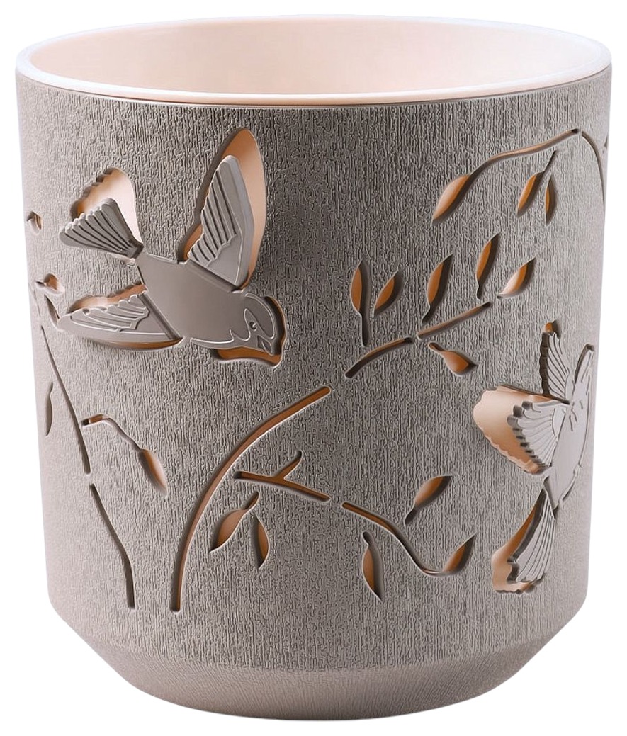 Кашпо ВМС Колибри мокачино-пудровый 2.5л арт.КШ-4652
