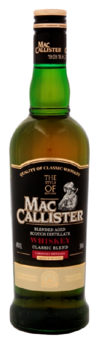 Виски МАККАЛЛИСТЕР классический купаж 40% ст/б 0.5л