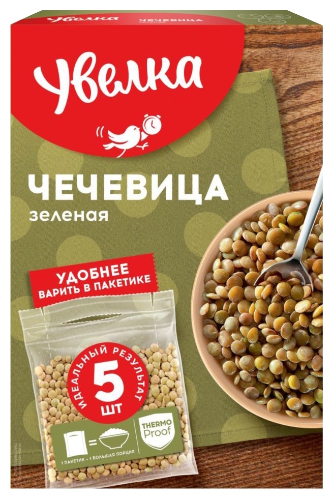 Чечевица УВЕЛЬСКИЕ КРУПЫ шлифованная карт/уп 5*80г