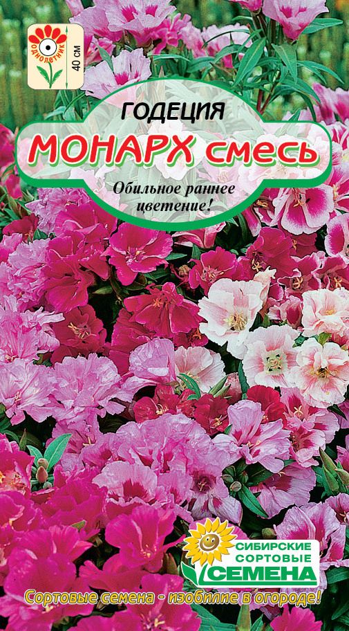 Семена ССС Годеция Монарх смесь махровая 2г