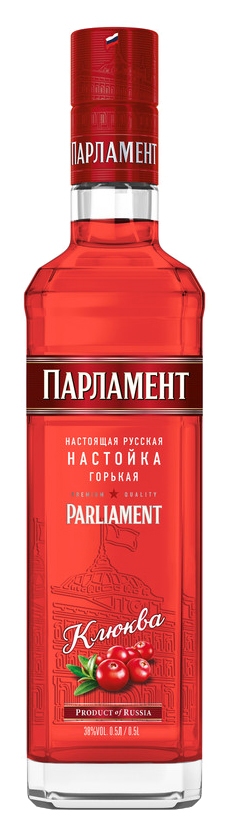 Настойка ПАРЛАМЕНТ Клюква 38% ст/б 0.5л