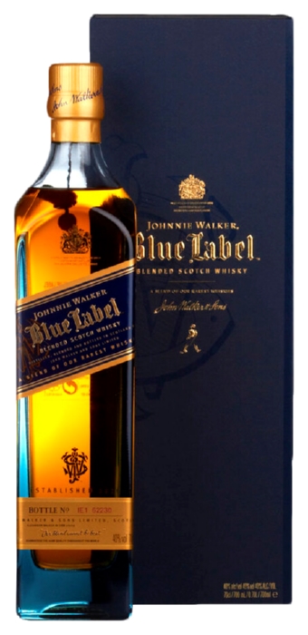 Виски ДЖОННИ УОКЕР Блю Лейбл 40-43% ПК 0.75л