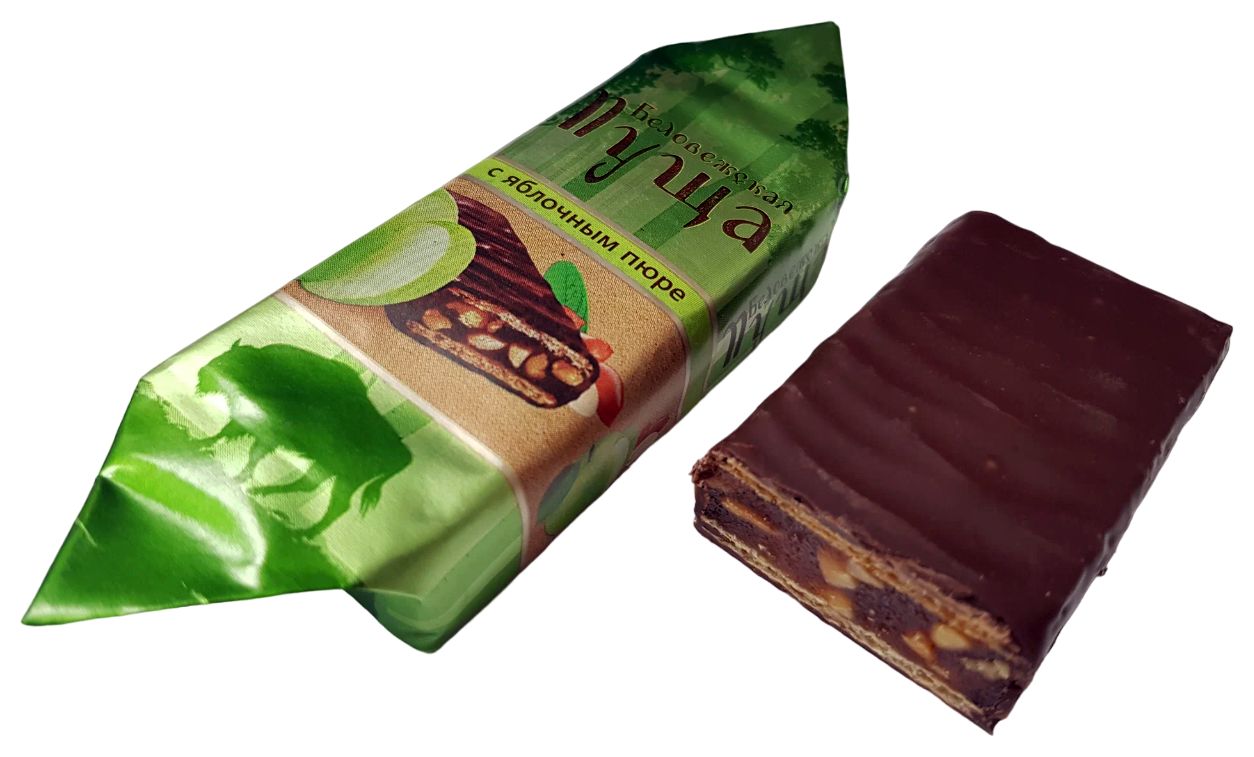 Конфеты КОММУНАРКА Беловежская пуща с яблочным пюре весовые