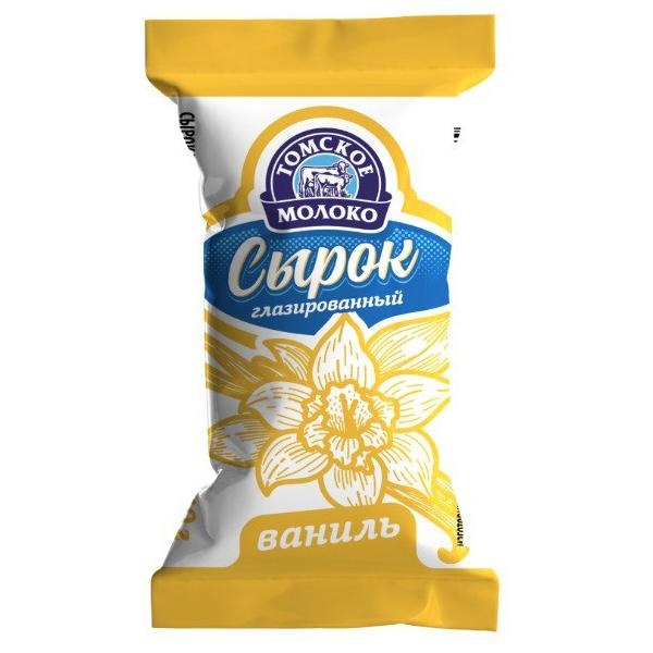 Сырок глазированный ТОМСКОЕ МОЛОКО с ванилью бзмж 23% 40г