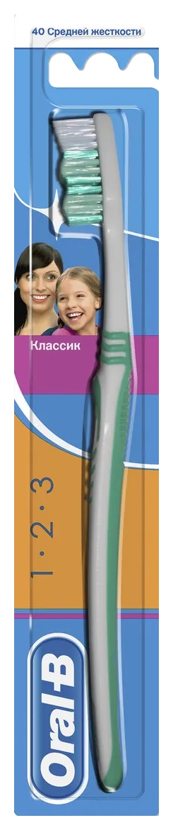 Зубная щетка ОРАЛ-БИ Эффект классик средняя 1шт