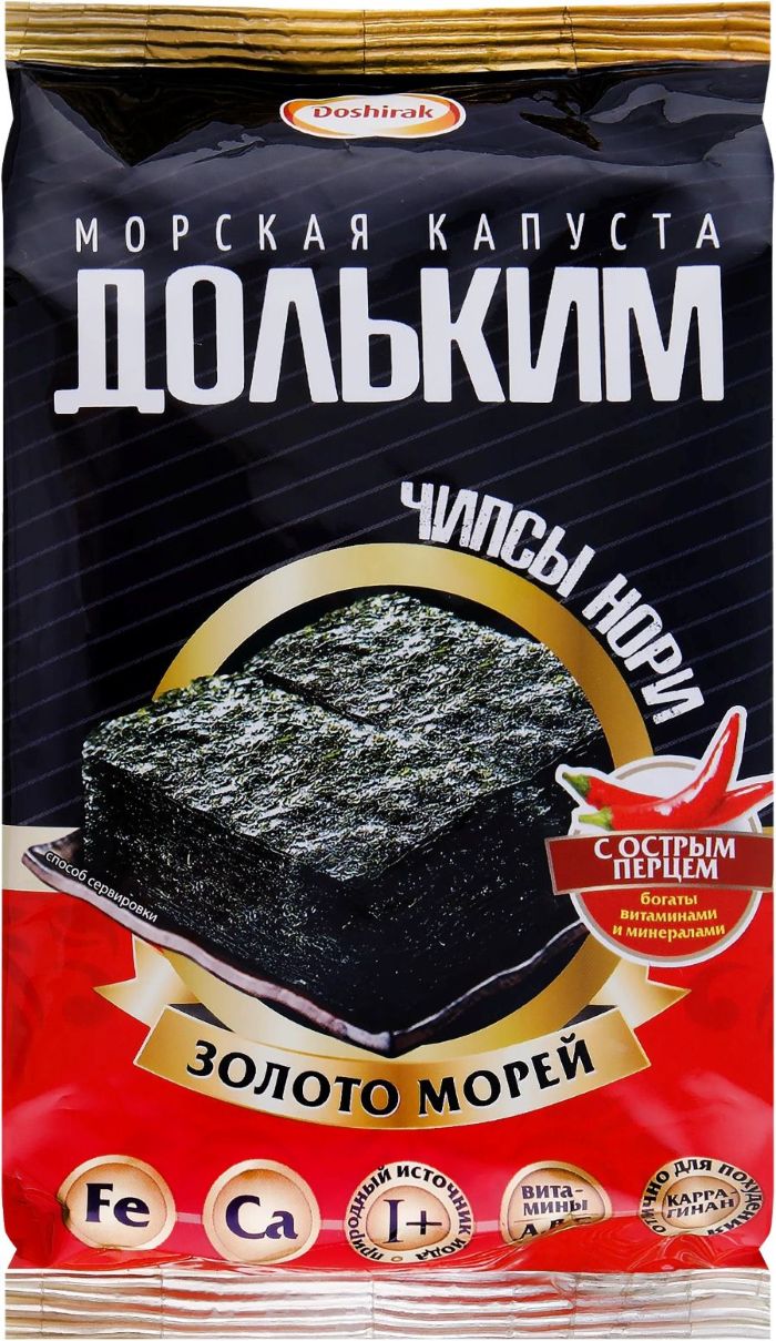 Морская капуста ДОШИРАК ДольКим с перцем м/у 5г