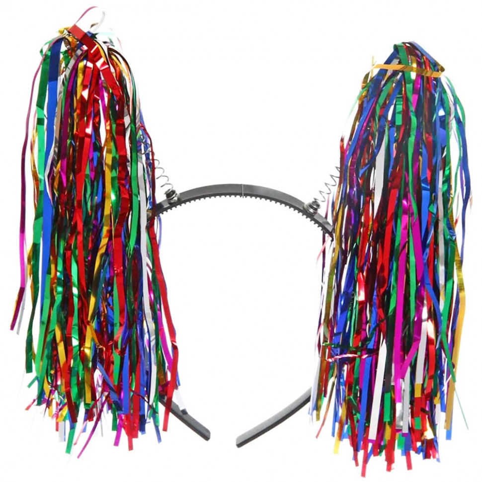 Ободок карнавальный СЕРПАНТИН Радужные ушки арт.770-0307