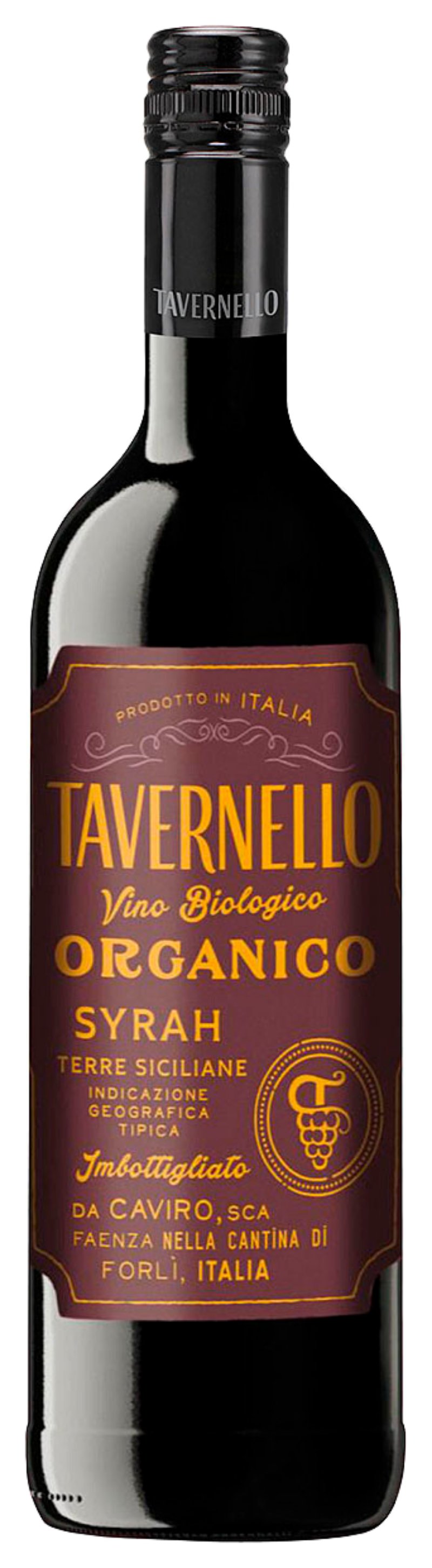 Вино ТАВЕРНЕЛЛО Сира красное п/сух 12% ст/б 0.75л