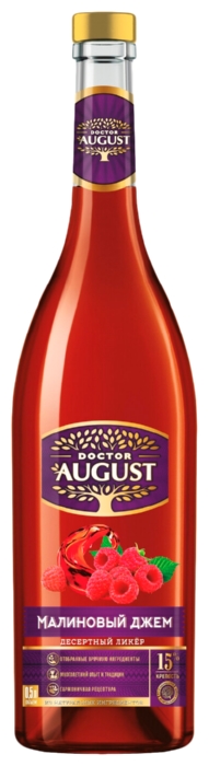 Ликер ДОКТОР АВГУСТ Малиновый джем 19% ст/б 0.5л
