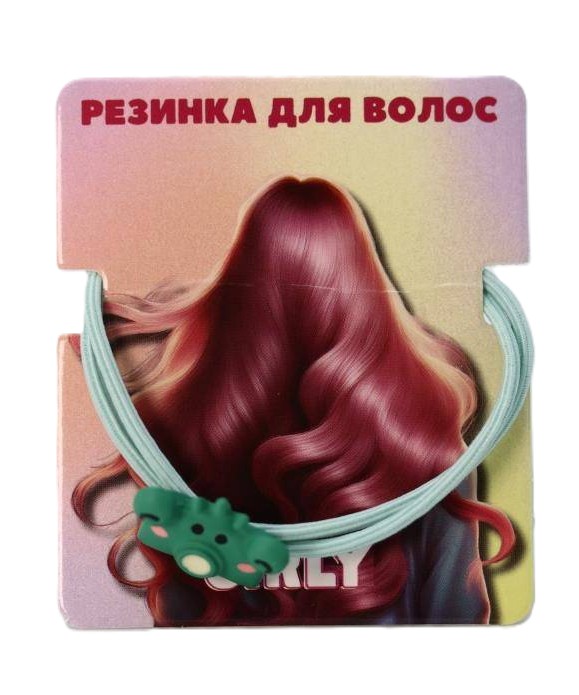 Резинка для волос ГЕРЛИ Лягушка-фотоаппарат зеленая арт.121P-052-03