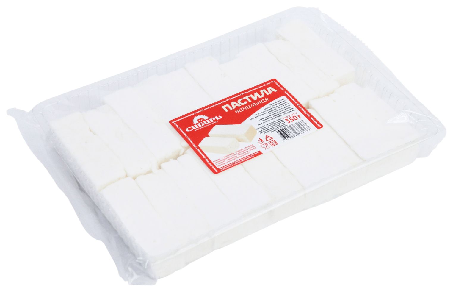 Пастила КФ СИБИРЬ ванильная 350г