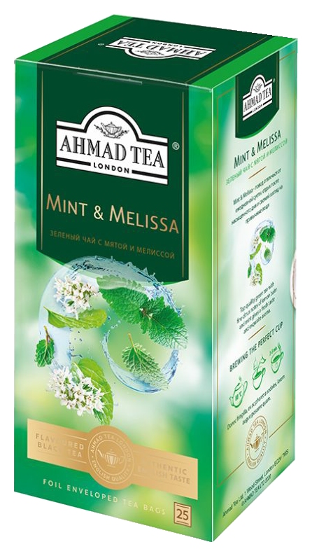 Чай АХМАД Мята-мелисса зеленый 25пак