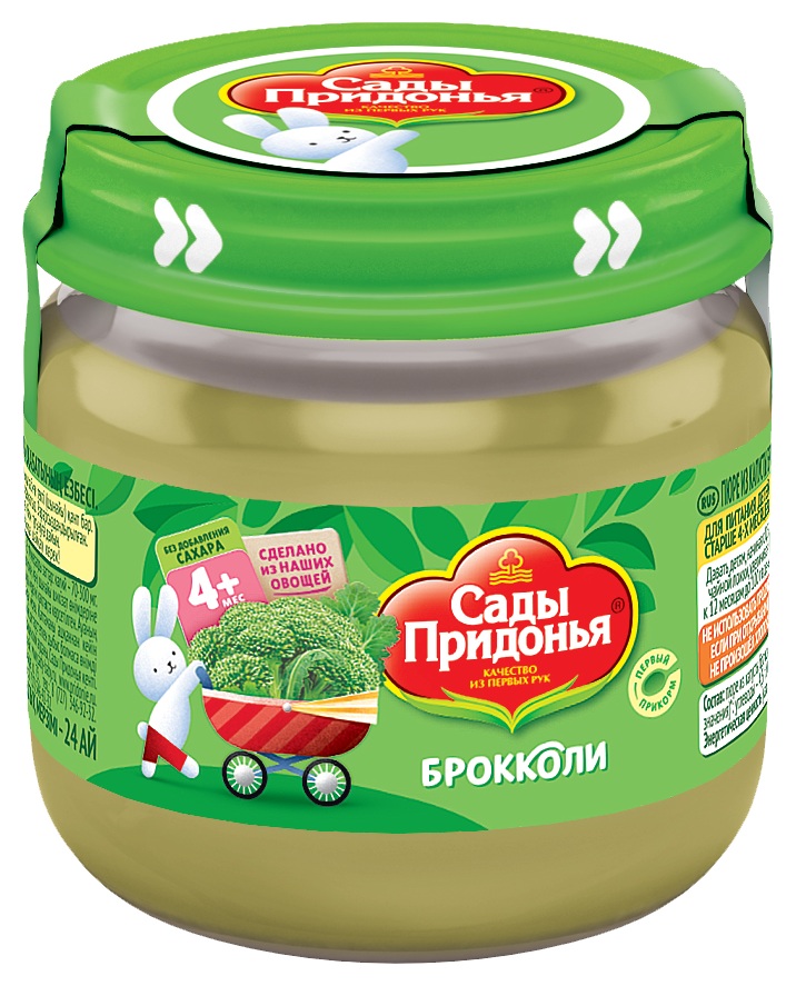 Пюре САДЫ ПРИДОНЬЯ брокколи ст/б 80г