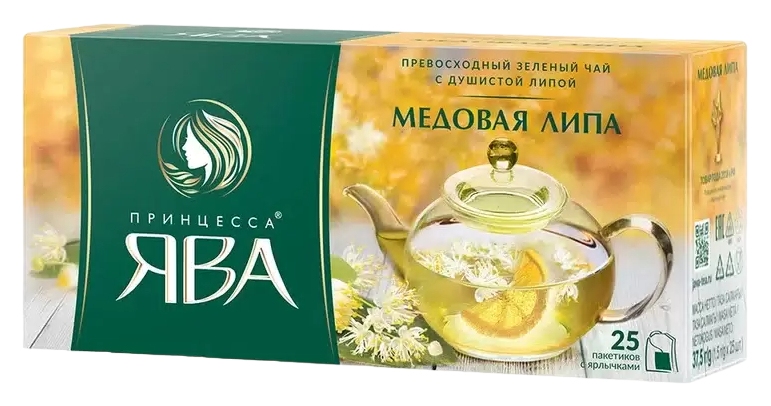 Чай ЯВА Медовая липа зеленый 25пак