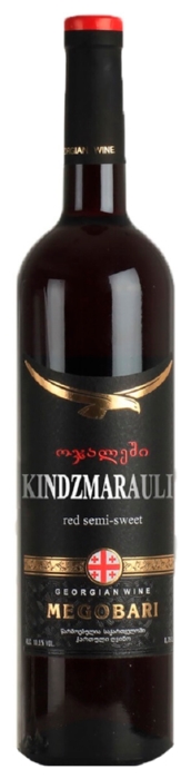 Вино МЕГОБАРИ Киндзмараули красное п/сл 7.5% ст/б 0.75л