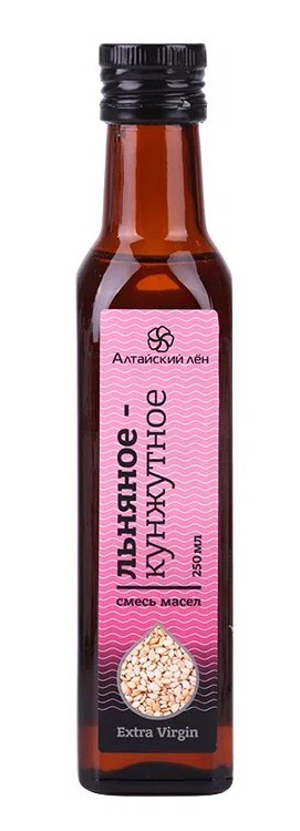 Масло льняное-кунжутное АЛТАЙСКИЙ ЛЕН ст/б 250мл
