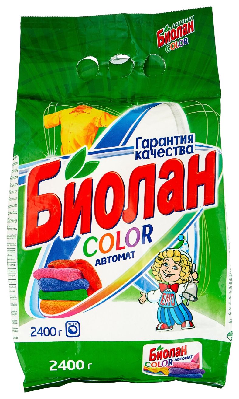 Стиральный порошок БИОЛАН Колор автомат 2400г