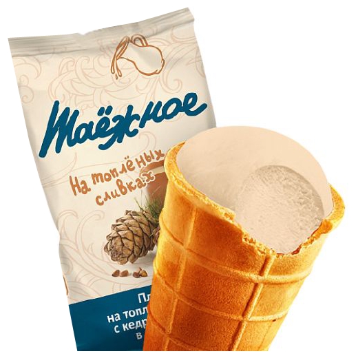 Мороженое ЭСКИМОС Таежное на топленых сливках с кедровым орехом бзмж 80г