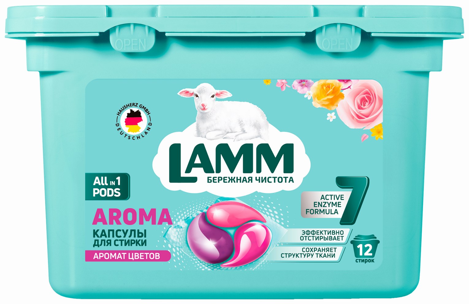 Капсулы для стирки ЛАММ Арома 12шт