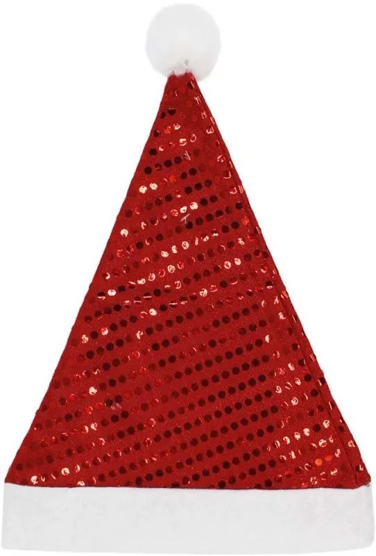Колпак новогодний ТАМ-ТАМ с пайетками красный р.56 арт.SYMZA-1125129
