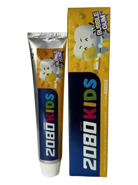 Зубная паста детская 2080 Бабл гам вкус жевательной резинки 80мл